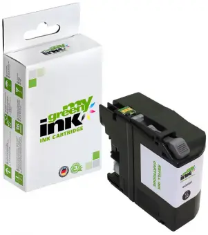 Alternativ Tintenpatrone für Brother LC22EBK Schwarz ca. 2.400 Seiten (My Green Toner) 