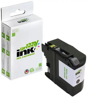 Kompatibel zu Brother LC22UBK Schwarz ca. 2.400 Seiten, (My Green Toner) 