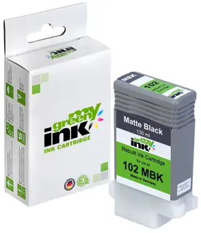 Kompatibel zu Canon PFI-102MBK 0894B001 Schwarz ca. 130 ml (My Green Toner) 