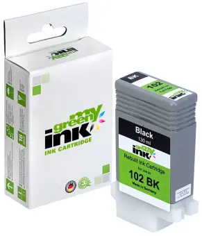 Kompatibel zu Canon PFI-102BK 0895B001 Schwarz ca. 130 ml (My Green Toner) 