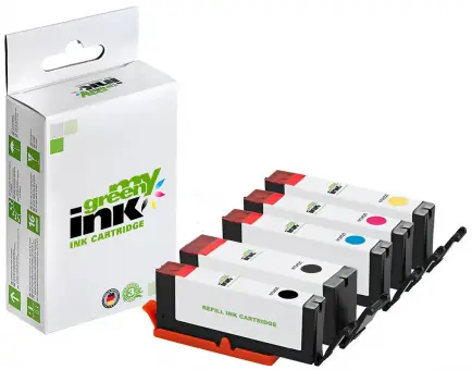 Alternativ Tintenpatrone für Canon 581R KIT(2*BK+C+M+Y) (My Green Toner) 