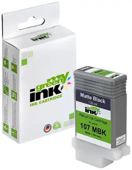 Kompatibel zu Canon 6704B001 PFI-107MBK Schwarz ca. 130 ml (My Green Toner) 