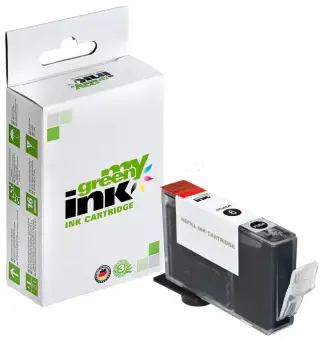 Kompatibel zu Canon BCI-6BK Schwarz ca. 210 Seiten, (My Green Toner) 