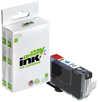 Kompatibel zu Canon CL-I8C Cyan ca. 420 Seiten, (My Green Toner) 
