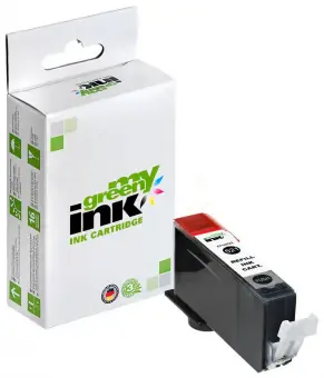 Alternativ Tintenpatrone für Canon CLI-521BK Schwarz ca. 1.250 Seiten (My Green Toner) 