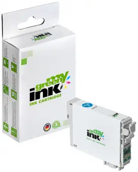 Alternativ Tintenpatrone für Epson C13T07124010_T0712 Cyan ca. 345 Seiten (My Green Toner) 