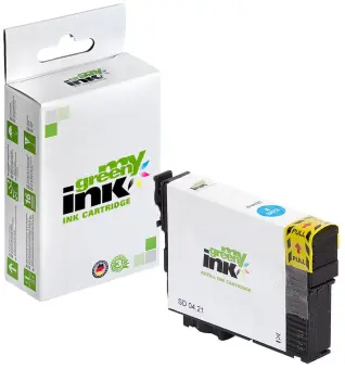 Kompatibel zu Epson 34XL C13T34724010 Cyan ca. 950 Seiten, (My Green Toner) 