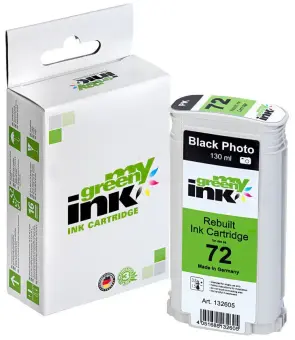 Kompatibel zu HP72 C9370A Schwarz 130 ml Foto (My Green Toner) 