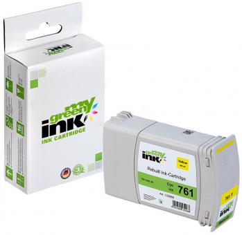 My Green Toner Alternativ Tintenpatrone für HP CM992A No. Yellow HP761 400 ml 