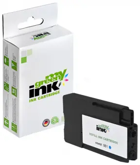 Alternativ Tintenpatrone für HP CN046AE_No._HP951XL Cyan ca. 1.500 Seiten (My Green Toner) 