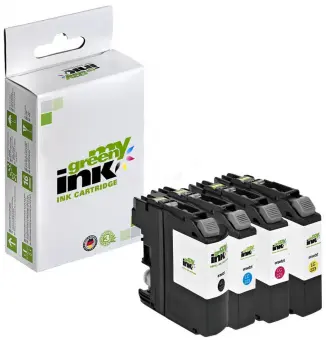 Alternativ Tintenpatrone/n für Brother LC223VAL 4 farben je ca. (My Green Toner) 