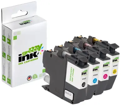 Kompatibel zu Brother LC3213VAL ca. 4 x 400 Seiten,  (My Green Toner) 