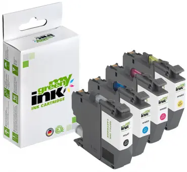 Alternativ Tintenpatrone/n für Brother LC3217VAL ca. DR farben je (My Green Toner) 