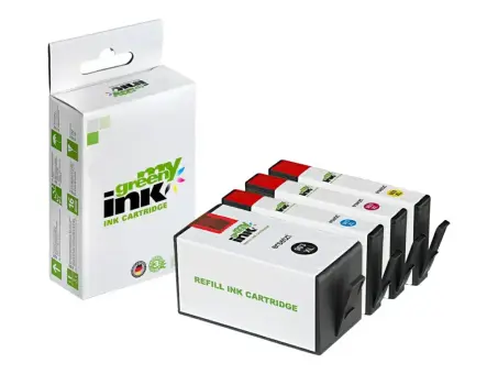 Kompatibel zu HP903XL 4 Druckerpatronen KIT BK+ C+M+Y  (My Green Toner) 