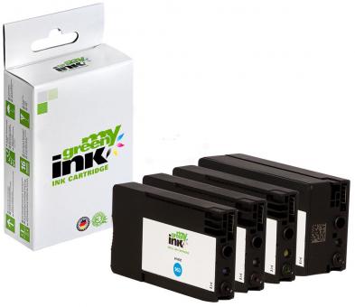 My Green Toner Alternativ Tintenpatrone/n für HP 6ZC70AE HP963 Green KIT(BK+ C+M+Y) 