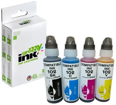 My Green Toner Alternativ Tintenflasche für Canon C13T03R640 / 102 KIT(BK+ C+M+Y) Inhalt 1*100 ml 