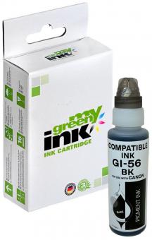 My Green Toner Alternativ Tintenflasche für Canon GI-56BK / 4412C001 Schwarz Inhalt 100 ml 