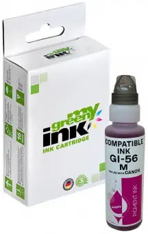 Kompatibel zu Tintenflasche für Canon GI-56M 4431C001 Magenta Inhalt 100 ml (My Green Toner) 