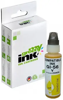 Kompatibel zu Tintenflasche für Canon GI-56Y 4432C001 Gelb Inhalt 100 ml (My Green Toner) 