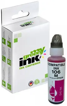 Alternativ Tintenflasche für Epson C13T00R340 / 106 Magenta Inhalt 70 ml 