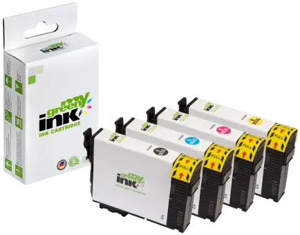 Kompatibel zu Epson 503XL C13T09R64010 KIT BK+C+M+Y ca. 1 x 550 Seiten, 3 x 470 Seiten, (My Green Toner) 