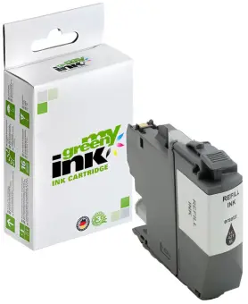 Kompatibel zu Brother LC421XLBK Schwarz ca. 500 Seiten, (My Green Toner) 