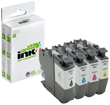 Kompatibel zu Brother LC422VAL Multipack BK+C+M+Y 4 x ca. 550 Seiten, (My Green Toner) 