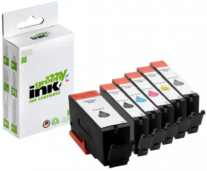 Alternativ Tintenpatrone für Canon PGI-530/CLI-531 2xBK+C+M+Y+GY 77.5 ml  (My Green Toner) 