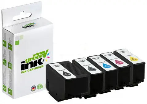 Alternativ Tintenpatrone für Epson 202XL Multipack C13T02G74010 2xBK+C+M+Y 1x14, 4x9 ml  (My Green Toner) 