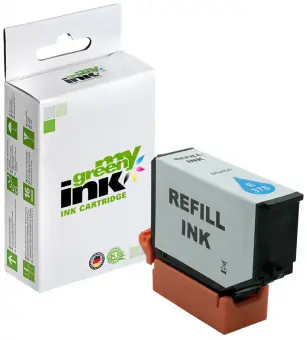 Alternativ Tintenpatrone für Epson 378 C13T37824010 Cyan  ca. 360 Seiten (My Green Toner) 