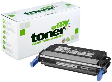 Kompatibel zu HP CB400A Schwarz ca. 7.500 Seiten, (My Green Toner) 