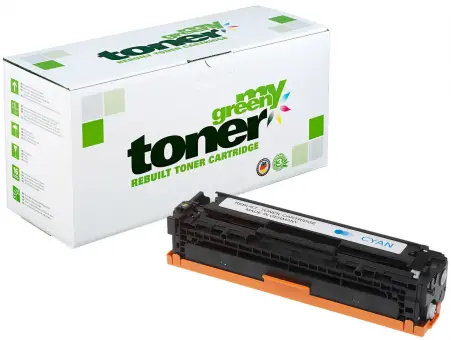 Alternativ Toner für HP CE321A Cyan ca. 1.300 Seiten (My Green Toner) 