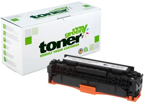 Kompatibel zu HP CE410X Schwarz ca. 4.000 Seiten, (My Green Toner) 