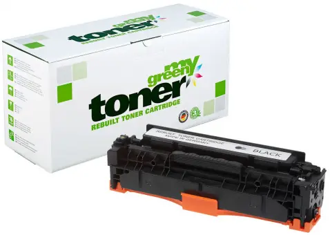 Alternativ Toner für HP CE410X Schwarz ca. 4.000 Seiten (My Green Toner) 