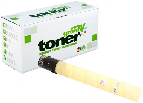 Alternativ Toner für Konica Minolta Bizhub_A9E8250/TN-514Y Yellow ca. 26.000 Seiten (My Green Toner) 