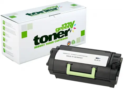My Green Toner Alternativ Toner für Lexmark 62D2X00 Schwarz ca. 45.000 Seiten 