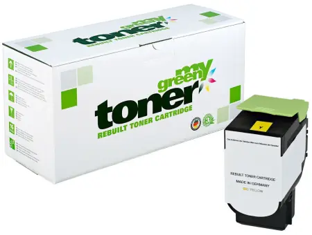 Kompatibel zu Lexmark 71B20Y0 Gelb ca. 2.300 Seiten, (My Green Toner) 