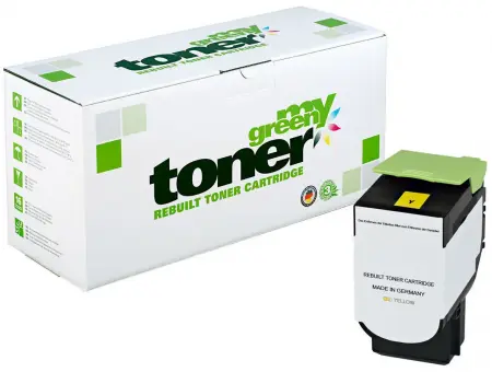 My Green Toner Alternativ Toner für Lexmark 80C2SY0 Yellow ca. 2.000 Seiten 