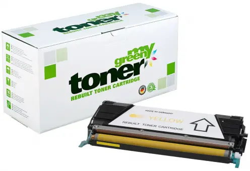 Alternativ Toner für Lexmark C748H1YG/X748H1YG Yellow ca. 10.000 Seiten (My Green Toner) 