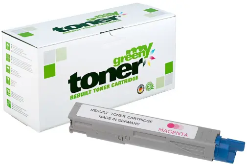 Kompatibel zu Oki 43459330 Magenta ca. 2.500 Seiten, (My Green Toner) 