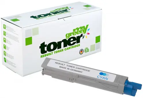 Kompatibel zu Oki 43459331 Cyan ca. 2.500 Seiten, (My Green Toner) 