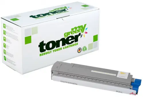Alternativ Toner für Oki 43487709[HC] Yellow[HC] ca. 9.000 Seiten (My Green Toner) 