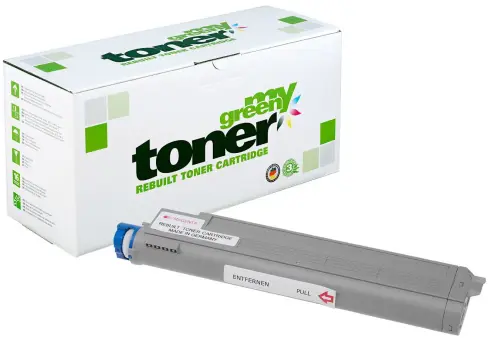 Kompatibel zu Oki 43837130 Magenta ca. 22.000 Seiten, (My Green Toner) 