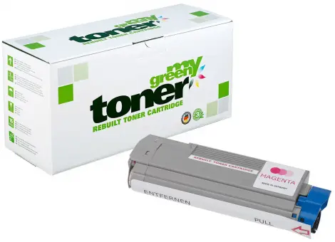 Alternativ Toner für Oki 43872306[HC] Magenta[HC] ca. 8.000 Seiten (My Green Toner) 