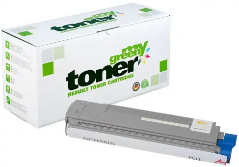Alternativ Toner für Oki 44059229 Yellow ca. 9.000 Seiten (My Green Toner) 