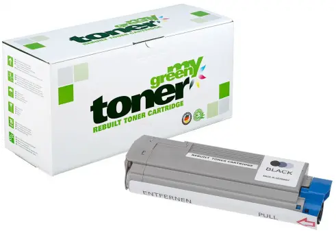 Alternativ Toner für Oki 44315320 Schwarz ca. 8.000 Seiten (My Green Toner) 