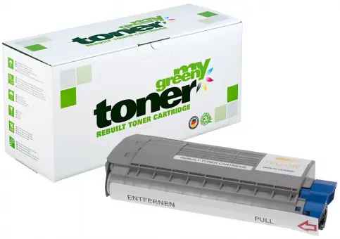 Alternativ Toner für Oki 44318605 Yellow ca. 11.500 Seiten (My Green Toner) 