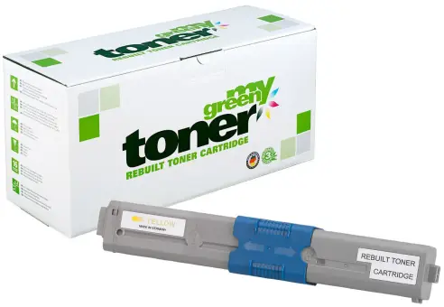 Kompatibel zu Oki 44973509 Gelb ca. 6.000 Seiten, (My Green Toner) 