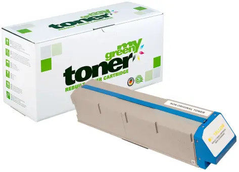 Kompatibel zu Oki 45536505 Gelb ca. 38.000 Seiten, (My Green Toner) 