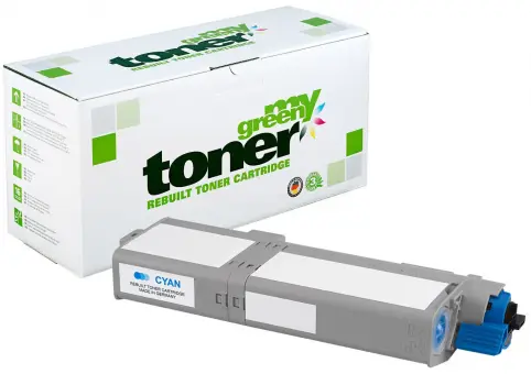 Alternativ Toner für Oki 46490607 Cyan ca. 6.000 Seiten (My Green Toner) 